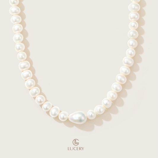 Baroque Teardrop Pearl Necklace